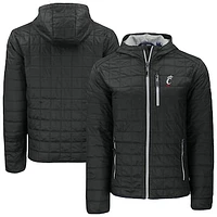 Men's Cutter & Buck Cincinnati Bearcats Rainier Eco PrimaLoft Hooded Full-Zip Jacket