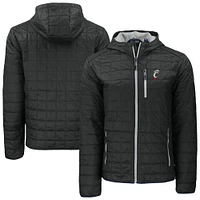 Men's Cutter & Buck Cincinnati Bearcats Rainier Eco PrimaLoft Hooded Full-Zip Jacket