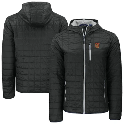 Men's Cutter & Buck Tuskegee Golden Tigers Rainier Eco PrimaLoft Hooded Full-Zip Jacket