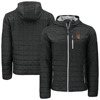 Men's Cutter & Buck Tuskegee Golden Tigers Rainier Eco PrimaLoft Hooded Full-Zip Jacket