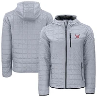 Men's Cutter & Buck  Gray Eastern Washington Eagles Rainier Eco PrimaLoft Hooded Full-Zip Jacket