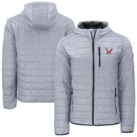 Men's Cutter & Buck  Gray Eastern Washington Eagles Rainier Eco PrimaLoft Hooded Full-Zip Jacket