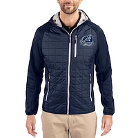 Men's Cutter & Buck  Navy Old Dominion Monarchs Rainier Eco Hybrid PrimaLoft Raglan Full-Zip Jacket
