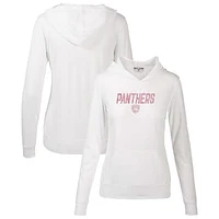 Women's Levelwear White Florida Panthers Mother's Day Recovery Floral Pullover Hoodie