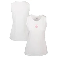 Women's Levelwear White Edmonton Oilers Mother's Day Macy Core Tank Top