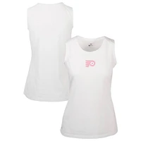 Women's Levelwear White Philadelphia Flyers Mother's Day Macy Core Tank Top