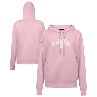 Women's Levelwear  Light Pink New York Rangers Mother's Day Adorn Arched Pullover Hoodie