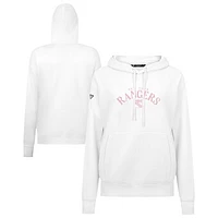 Women's Levelwear  White New York Rangers Mother's Day Adorn Arched Pullover Hoodie