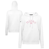 Women's Levelwear  White Philadelphia Flyers Mother's Day Adorn Arched Pullover Hoodie