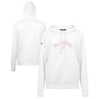 Women's Levelwear  White New York Islanders Mother's Day Adorn Arched Pullover Hoodie
