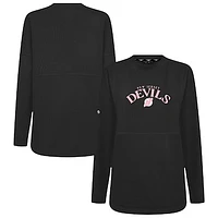 Women's Levelwear New Jersey Devils Mother's Day Beaudry Arched Pullover Sweatshirt