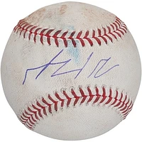 Wyatt Langford Texas Rangers Autographed Game-Used Baseball vs. Chicago Cubs on March 28, 2024