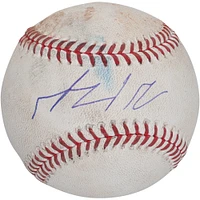 Wyatt Langford Texas Rangers Autographed Game-Used Baseball vs. Chicago Cubs on March 28, 2024