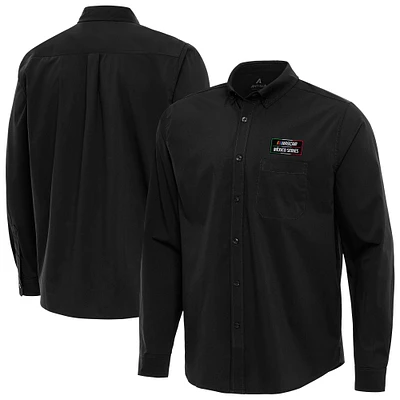 Men's Antigua NASCAR Mexico Series Race Flight Button-Up Long Sleeve Shirt