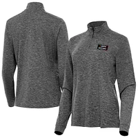 Women's Antigua Heather NASCAR Mexico Series Race Mentor Quarter-Zip Jacket