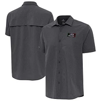 Men's Antigua NASCAR Mexico Series Race Activate Button-Up Short Sleeve Shirt