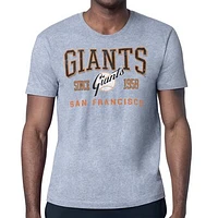 Men's Starter  Gray San Francisco Giants Distressed Logo T-Shirt