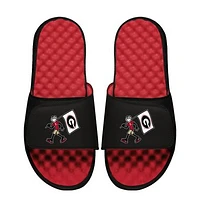 Youth ISlide  Black Georgia Bulldogs Life is Good Slide Sandals