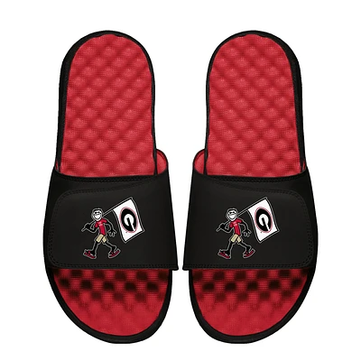 Youth ISlide  Black Georgia Bulldogs Life is Good Slide Sandals
