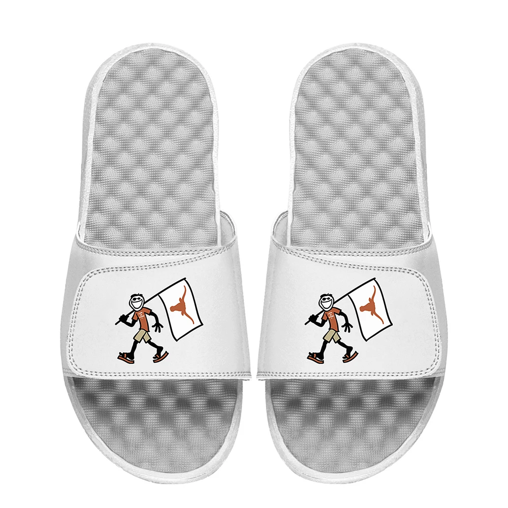 Youth ISlide White Texas Longhorns Life is Good Slide Sandals