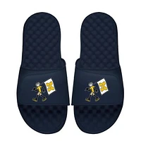 Youth ISlide  Navy Michigan Wolverines Life is Good Slide Sandals