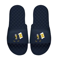 Youth ISlide  Navy Michigan Wolverines Life is Good Slide Sandals