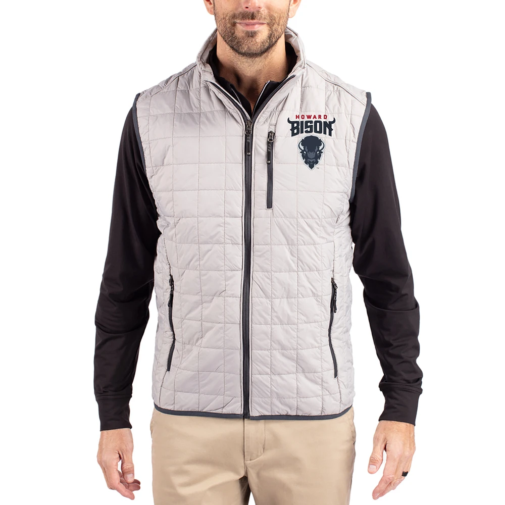 Men's Cutter & Buck Howard Bison Rainier Eco Insulated PrimaLoft Full-Zip Puffer Vest