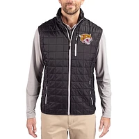 Men's Cutter & Buck  Black Bethune-Cookman Wildcats Rainier Eco Insulated PrimaLoft Full-Zip Puffer Vest