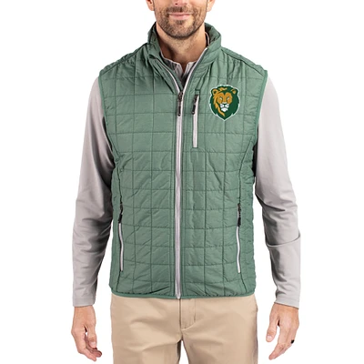 Men's Cutter & Buck  Hunter Green Southeastern Louisiana Lions Rainier Eco Insulated PrimaLoft Full-Zip Puffer Vest