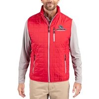 Men's Cutter & Buck  Red Gonzaga Bulldogs Rainier Eco Insulated PrimaLoft Full-Zip Puffer Vest