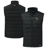 Men's Cutter & Buck Florida State Seminoles Evoke Hybrid Eco Softshell Recycled Full-Zip Vest
