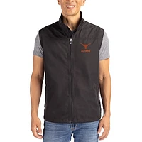 Men's Cutter & Buck Texas Longhorns Charter Eco Recycled Full-Zip Vest