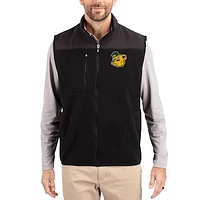 Men's Cutter & Buck Baylor Bears Cascade Eco Fleece Full-Zip Vest