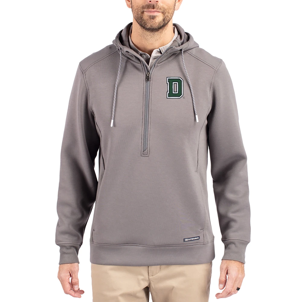 Men's Cutter & Buck Dartmouth Big Green Roam Eco Recycled Half-Zip Pullover Hoodie