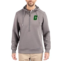 Men's Cutter & Buck  Gray Charlotte 49ers Roam Eco Recycled Half-Zip Pullover Hoodie