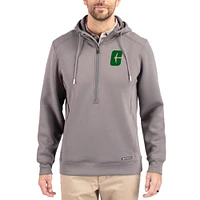 Men's Cutter & Buck  Gray Charlotte 49ers Roam Eco Recycled Half-Zip Pullover Hoodie