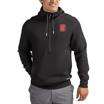 Men's Cutter & Buck NC State Wolfpack Roam Eco Recycled Half-Zip Pullover Hoodie