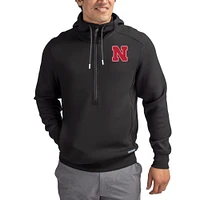 Men's Cutter & Buck Nebraska Huskers Roam Eco Recycled Half-Zip Pullover Hoodie
