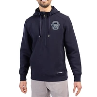 Men's Cutter & Buck  Navy Penn State Nittany Lions Roam Eco Recycled Half-Zip Pullover Hoodie