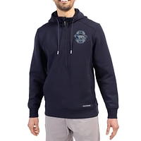 Men's Cutter & Buck  Navy Penn State Nittany Lions Roam Eco Recycled Half-Zip Pullover Hoodie