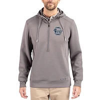Men's Cutter & Buck  Gray Penn State Nittany Lions Roam Eco Recycled Half-Zip Pullover Hoodie