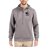 Men's Cutter & Buck Delaware Fightin' Blue Hens Roam Eco Recycled Half-Zip Pullover Hoodie