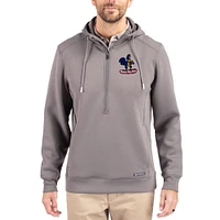 Men's Cutter & Buck Delaware Fightin' Blue Hens Roam Eco Recycled Half-Zip Pullover Hoodie