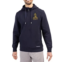 Men's Cutter & Buck  Navy Northern Arizona Lumberjacks Roam Eco Recycled Half-Zip Pullover Hoodie