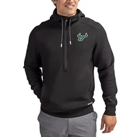 Men's Cutter & Buck South Florida Bulls Roam Eco Recycled Half-Zip Pullover Hoodie