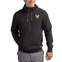 Men's Cutter & Buck Vanderbilt Commodores Roam Eco Recycled Half-Zip Pullover Hoodie