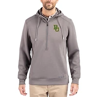 Men's Cutter & Buck Baylor Bears Roam Eco Recycled Half-Zip Pullover Hoodie
