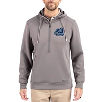Men's Cutter & Buck Gray Old Dominion Monarchs Roam Eco Recycled Half-Zip Pullover Hoodie