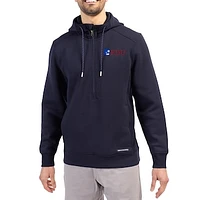 Men's Cutter & Buck  Navy Fairleigh Dickinson Knights Roam Eco Recycled Half-Zip Pullover Hoodie