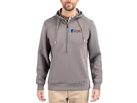 Men's Cutter & Buck  Gray Fairleigh Dickinson Knights Roam Eco Recycled Half-Zip Pullover Hoodie